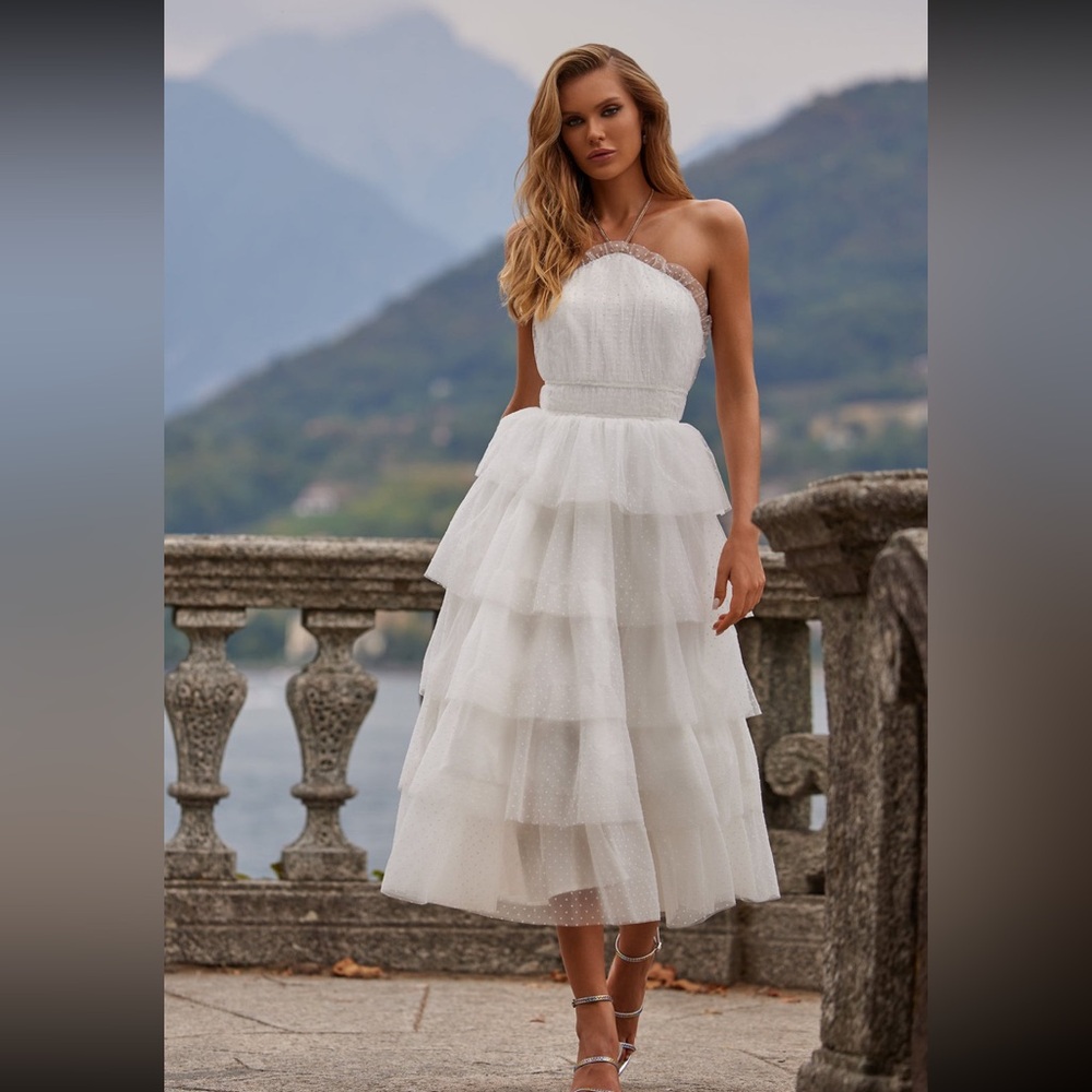 Alamour the label white Barbara Dress xs